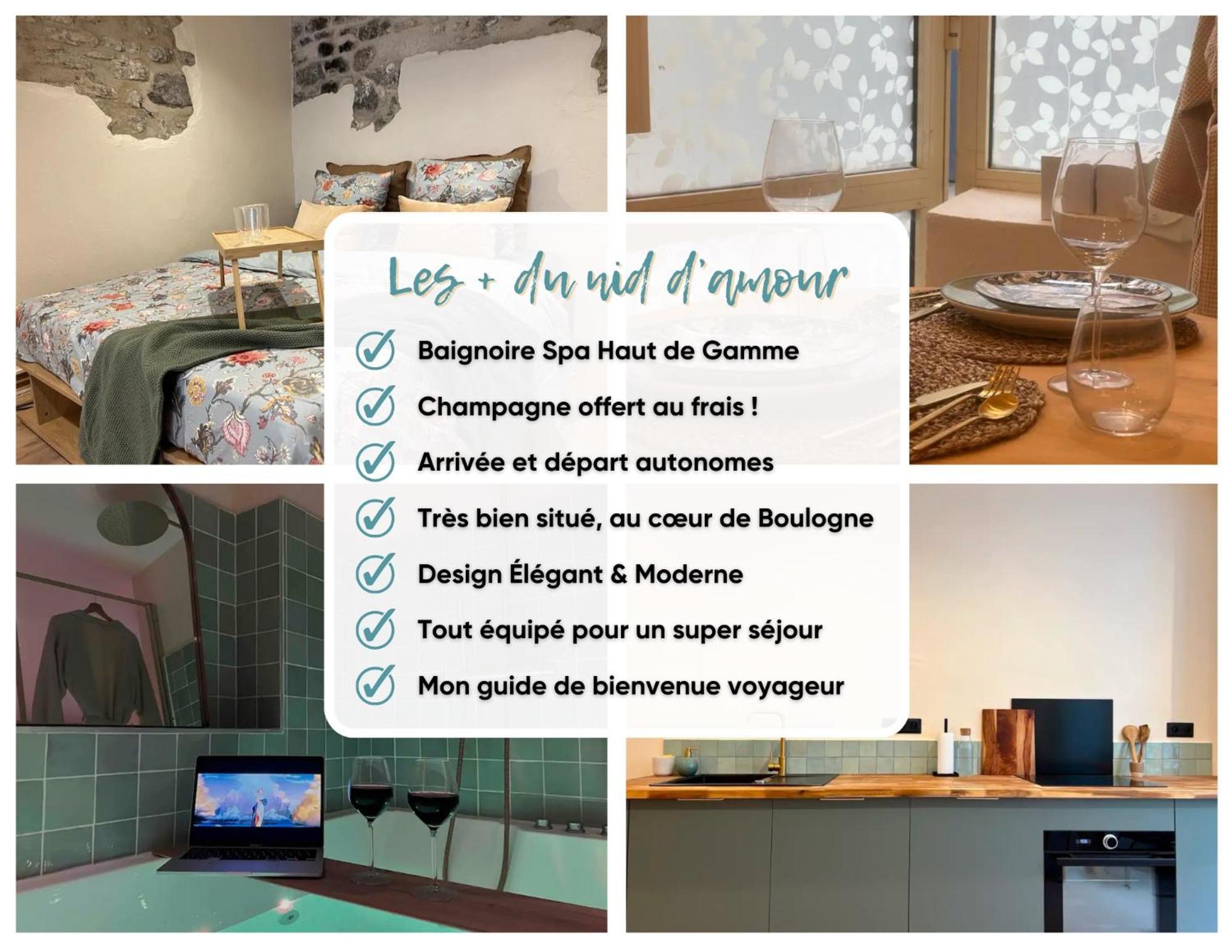 Nid D'Amour - Suite Romantique Boulogne-sur-Mer Ngoại thất bức ảnh